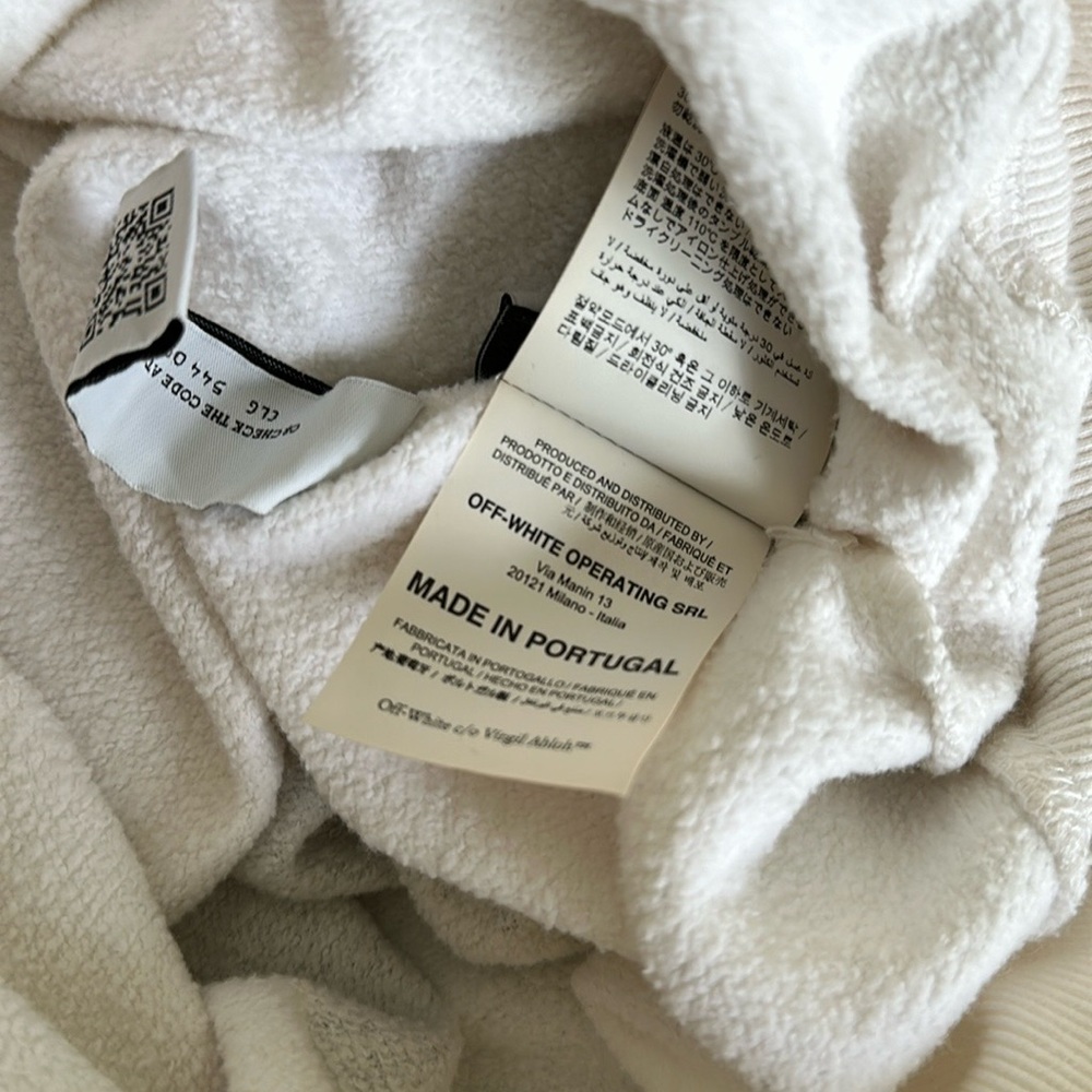 off white crew neck - Picture 6 of 9